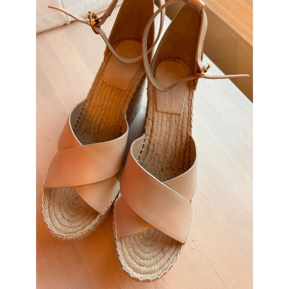 Tory Burch Tan Selby Espadrille Wedge Sandal size 11 - Picture 13 of 13